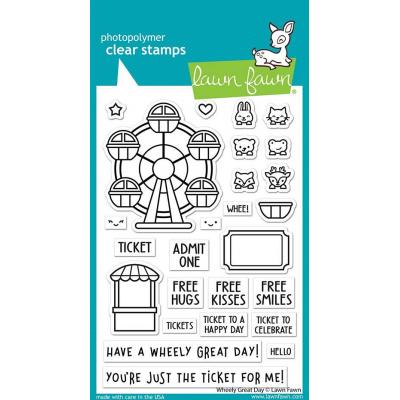 Lawn Fawn Clear Stamps - Wheely Great Day